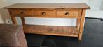 grote teakhouten sidetable, Huis en Inrichting, Tafels | Sidetables, Ophalen, Gebruikt, Teakhout, 150 tot 200 cm