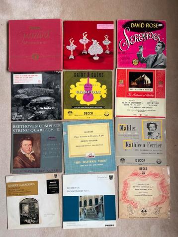 12x Vinyl 10" Klassieke Muziek - Koopje! beschikbaar voor biedingen