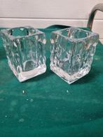 bolsius kandelaars kristal glas vintage, Huis en Inrichting, Woonaccessoires | Kandelaars en Kaarsen, Ophalen of Verzenden, 'T Olde Gre-j