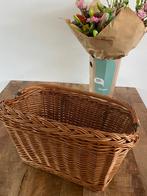 Grote rieten fietsmand, nieuwstaat, Ophalen of Verzenden, Zo goed als nieuw, Fietsmand, Stuurbevestiging
