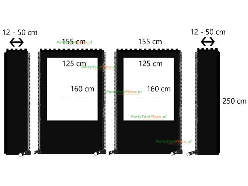 Maak zelf Uw veranda winddicht – Eenvoudig op maat te maken, Tuin en Terras, Palen, Balken en Planken, Ophalen of Verzenden, Nieuw