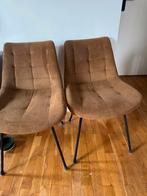 Twee bruine stoelen, Huis en Inrichting, Stoelen, Ophalen, Gebruikt, Twee, Bruin