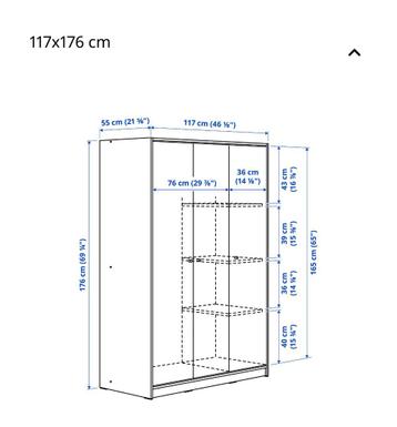 IKEA KLEPPSTAD kledingkast - afbeelding 5