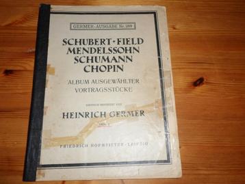 Schubert / field / mendelssohn / schumann / chopin  beschikbaar voor biedingen