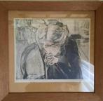 Jan Toorop het gebed no 19,portret van miek janssen, Antiek en Kunst, Ophalen of Verzenden