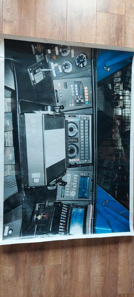 Poster van treincabine, Verzamelen, Spoorwegen en Tramwegen, Gebruikt, Trein, Kaart of Prent, Ophalen