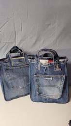 Jeans Tasjes - Upcycled Denim, Ophalen of Verzenden, Gebruikt, Blauw, Handtas