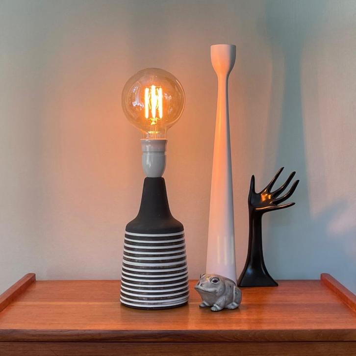 XL witte KANDELAAR Scandinavisch retro vintage hout Danish, Huis en Inrichting, Woonaccessoires | Kandelaars en Kaarsen, Gebruikt