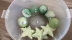 Groene kerstballen van glas, Diversen, Kerst, Ophalen, Gebruikt