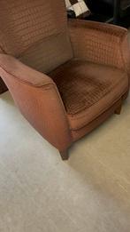 Mooie chocolade bruine fauteuil, Ophalen, Gebruikt, 75 tot 100 cm, 50 tot 75 cm