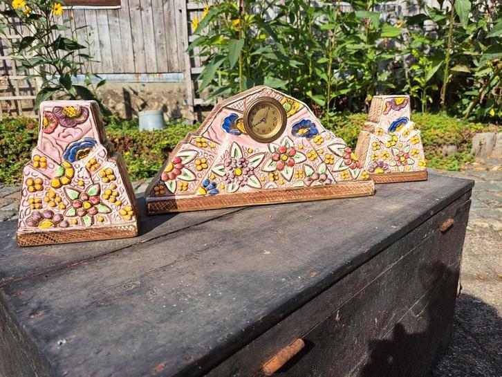 Klokken stel Hubert Bequet, Antiek en Kunst, Antiek | Klokken, Ophalen of Verzenden