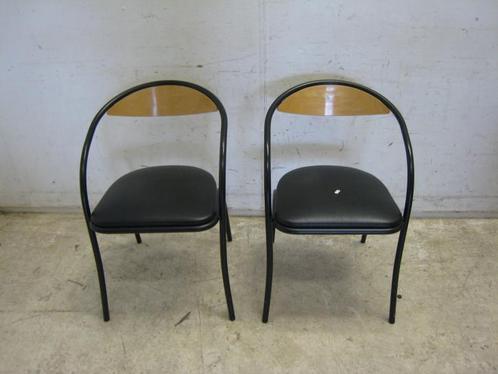 Twee moderne buisframe stoelen, Huis en Inrichting, Stoelen, Gebruikt
