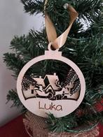 Persoonlijke houten 3d kerstballen, Diversen, Kerst, Ophalen of Verzenden, Nieuw