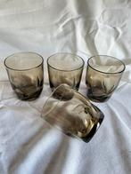 4 vintage rookglas Luminarc wijnglaasjes, Ophalen of Verzenden, Zo goed als nieuw, Waterglas