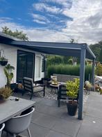 Terrasoverkapping aluminium grijs 4.05x 3.60, Ophalen, Gebruikt, Veranda