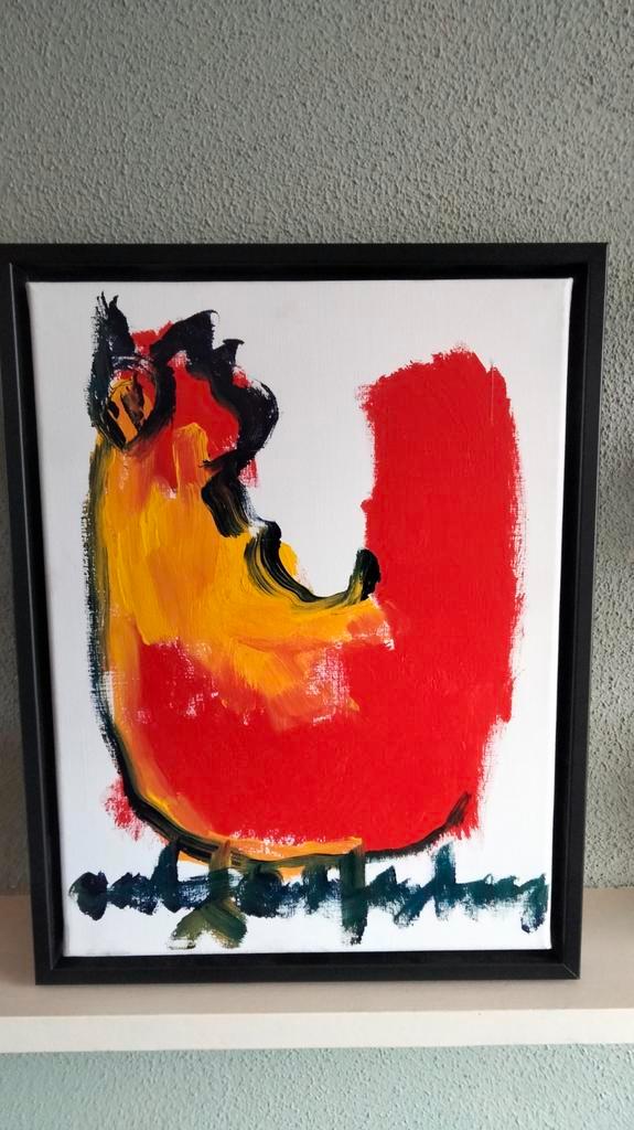 Anton Heyboer, Antiek en Kunst, Kunst | Schilderijen | Modern, Ophalen of Verzenden