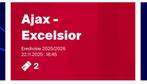 Ajax-Excelsior 2 kaarten, Tickets en Kaartjes, Twee personen