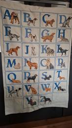 Geborduurd ABC Honden Alfabet, Hobby en Vrije tijd, Ophalen of Verzenden, Zo goed als nieuw, Borduurgaren of Zijde