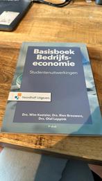 Basisboek bedrijfseconomie-studentenuitwerkingen, Ophalen of Verzenden, Rien Brouwers; Wim Koetzier; Olaf Leppink, Management