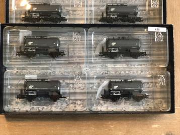 8 stuks LILIPUT  TANKWAGENS  VTG  in cassette  HO  (306 beschikbaar voor biedingen