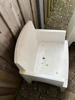 6 witte tuinstoelen box Siesta, Tuin en Terras, Tuinstoelen, Ophalen, Gebruikt, Kunststof