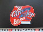 sticker 1979 carnaval met plezier pall mall export, Verzamelen, Stickers, Ophalen, Zo goed als nieuw, Bedrijf of Vereniging