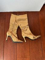 Goud kleurige paillette glitter laarsjes 38, Kleding | Dames, Schoenen, Hoge laarzen, Overige kleuren, Nieuw, Ophalen of Verzenden