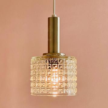 vintage design HANGLAMP glas Mid Century Scandinavisch retro beschikbaar voor biedingen