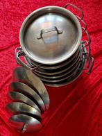 gero vimeta pannenset - complete set van 6 pannen, Huis en Inrichting, Keuken | Potten en Pannen, Ophalen, Gebruikt, Rvs, Pannenset