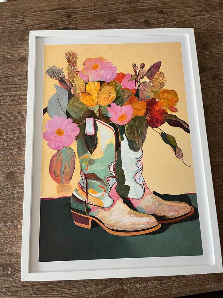 Reinders Flowerboots Schilderij - Nieuw!, Huis en Inrichting, Woonaccessoires | Schilderijen, Tekeningen en Foto's, Nieuw, Schilderij