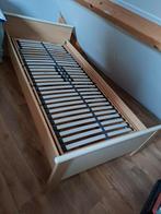 1 persoons bed met elektrisch verstelbare lattenbodem, Ophalen, 90 cm, Eenpersoons, Zo goed als nieuw