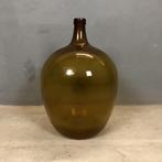 Grote bruine fles, Glas, Gebruikt, Ophalen of Verzenden, 50 tot 75 cm