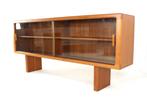 Silkeborg vitrinekast sidebaord kast dresssoir vintage, Huis en Inrichting, -, Glas, -, 150 tot 200 cm