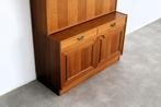 vintage buffetkast | wandkast | jaren 60 | Zweeds, Huis en Inrichting, Kasten | Buffetkasten, Gebruikt, Glas, Met deur(en), Ophalen of Verzenden