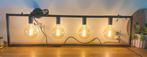 Industrieel hanglamp met 4 lichtbronnen, Ophalen, Gebruikt, Metaal, Minder dan 50 cm
