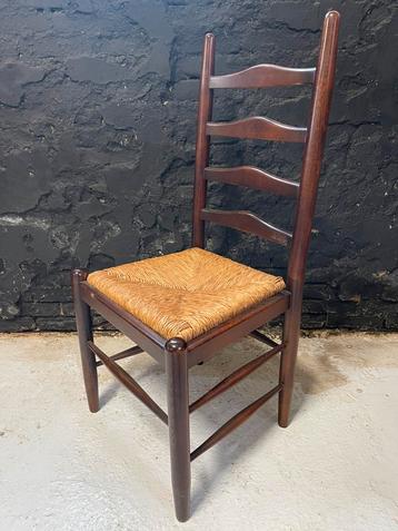 Set 4 vintage antieke stoelen rieten zitting prachtige staat beschikbaar voor biedingen