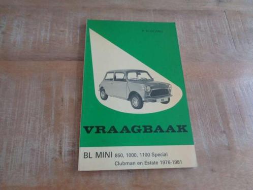 Mini 850-1000-1100 Vraagbaak Werkplaatshandboek NL 1976-1981, Boeken, Auto's | Boeken, Gelezen, Algemeen, Verzenden
