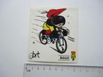 sticker oud Strip Belgie racefiets brt boic olympisch walibi, Verzamelen, Stickers, Verzenden, Zo goed als nieuw, Bedrijf of Vereniging