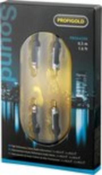 Profigold PROA4200 Stereo-audiokabel 2x RCA male - male 0,5m beschikbaar voor biedingen