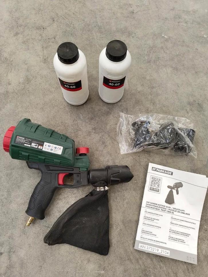 Parkside zandblaaspistool, Doe-het-zelf en Verbouw, Gereedschap | Overige machines, Nieuw, Ophalen
