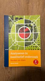 Hennie Boeije - Analyseren in kwalitatief onderzoek, Sociale wetenschap, Ophalen of Verzenden, Zo goed als nieuw, Hennie Boeije