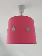 Roze lampenkap kinderkamer met sterren, Ophalen of Verzenden, Zo goed als nieuw, Rond, Minder dan 25 cm