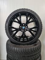 19' BMW 5 Serie G30 G31 Styling 845M Zwart met winterbanden, Auto-onderdelen, Banden en Velgen, 245 mm, Banden en Velgen, Winterbanden