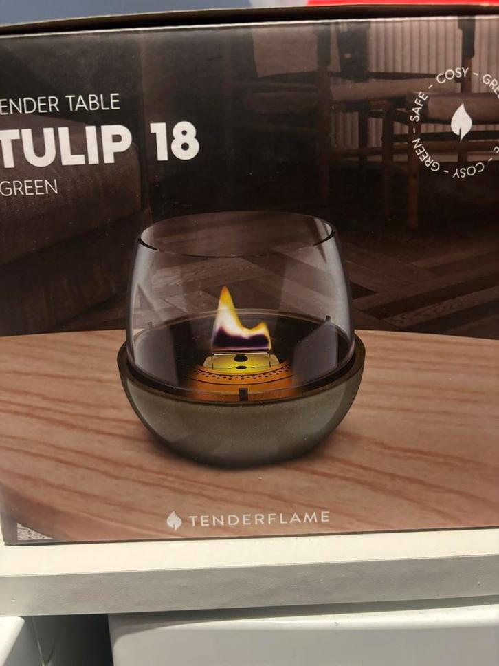 Tenderflame Tafelhaard - Sfeervol & Veilig!, Huis en Inrichting, Woonaccessoires | Kandelaars en Kaarsen, Nieuw, Kaars, Minder dan 25 cm