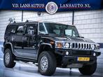 Hummer H2 6.0L V8 | Zwart leder | Schuif Kanteldak | LPG | G, Auto's, Vrachtwagens, Zwart, 324 pk, Zwart, Bedrijf