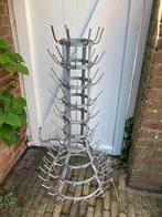 Hoge Franse brocante (wijn)flessen droger, Ophalen