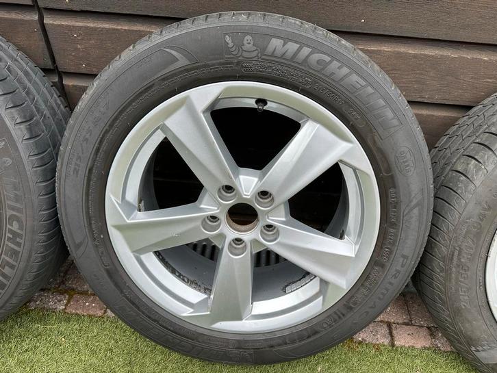 Michelin Banden en Velgen 215/55R17, Auto diversen, Wieldoppen, Zo goed als nieuw, Ophalen
