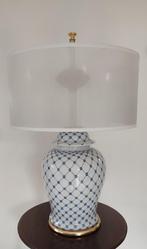 Grote Italiaanse Vintage tafellamp Mangani in porselein, Ophalen, Gebruikt, Metaal, 50 tot 75 cm