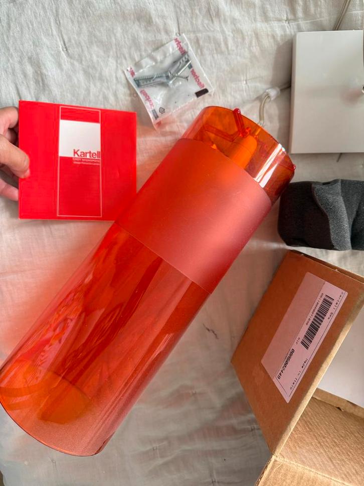 Nieuwe Kartell Wandlamp Oranje, Huis en Inrichting, Lampen | Wandlampen, Nieuw, Kunststof, Ophalen of Verzenden