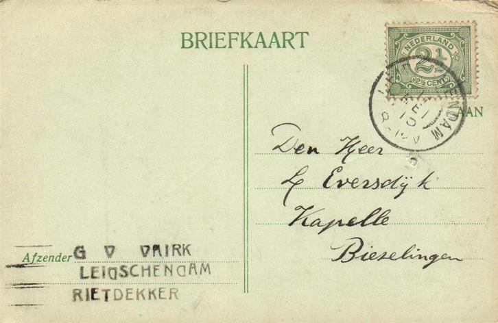 G. v. Vairk - Varik - Leidschendam - 015.1915 - briefkaart, Postzegels en Munten, Brieven en Enveloppen | Nederland, Briefkaart